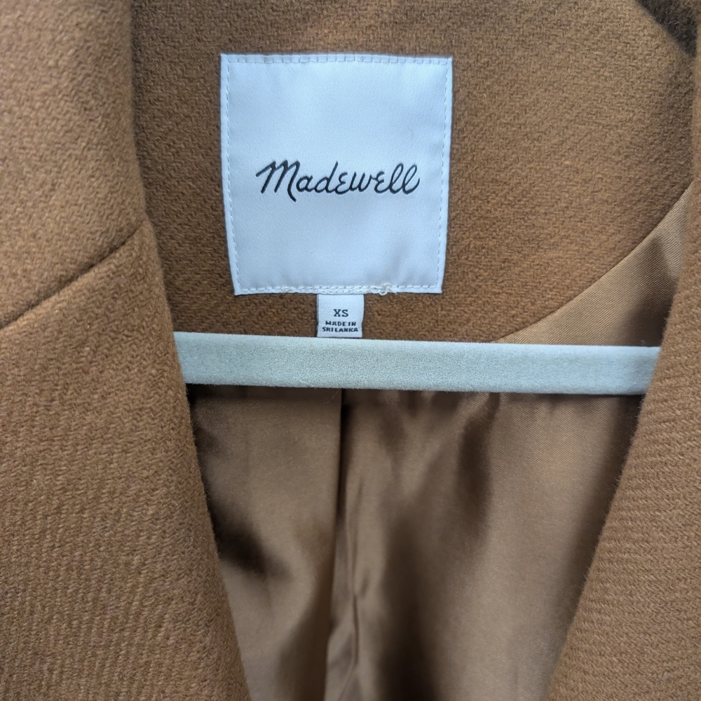 Women's Brown Double-Breasted Coat - Picture 7 of 9